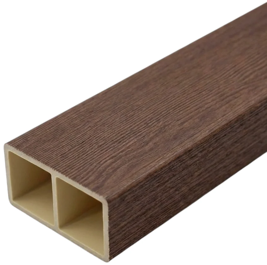 Brown WPC Timber Tube